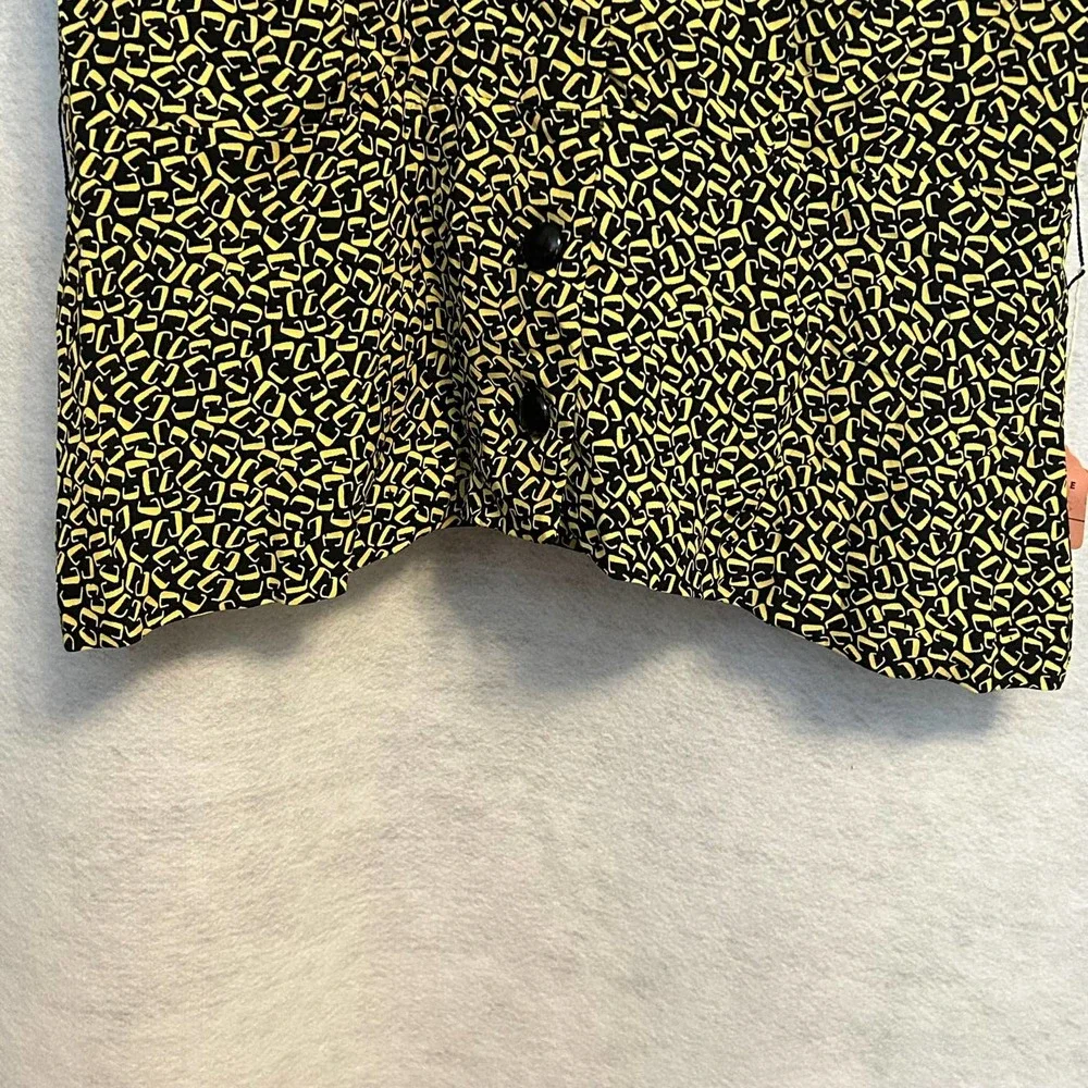 Vintage‎ Black and Yellow Skirt Set Size 20